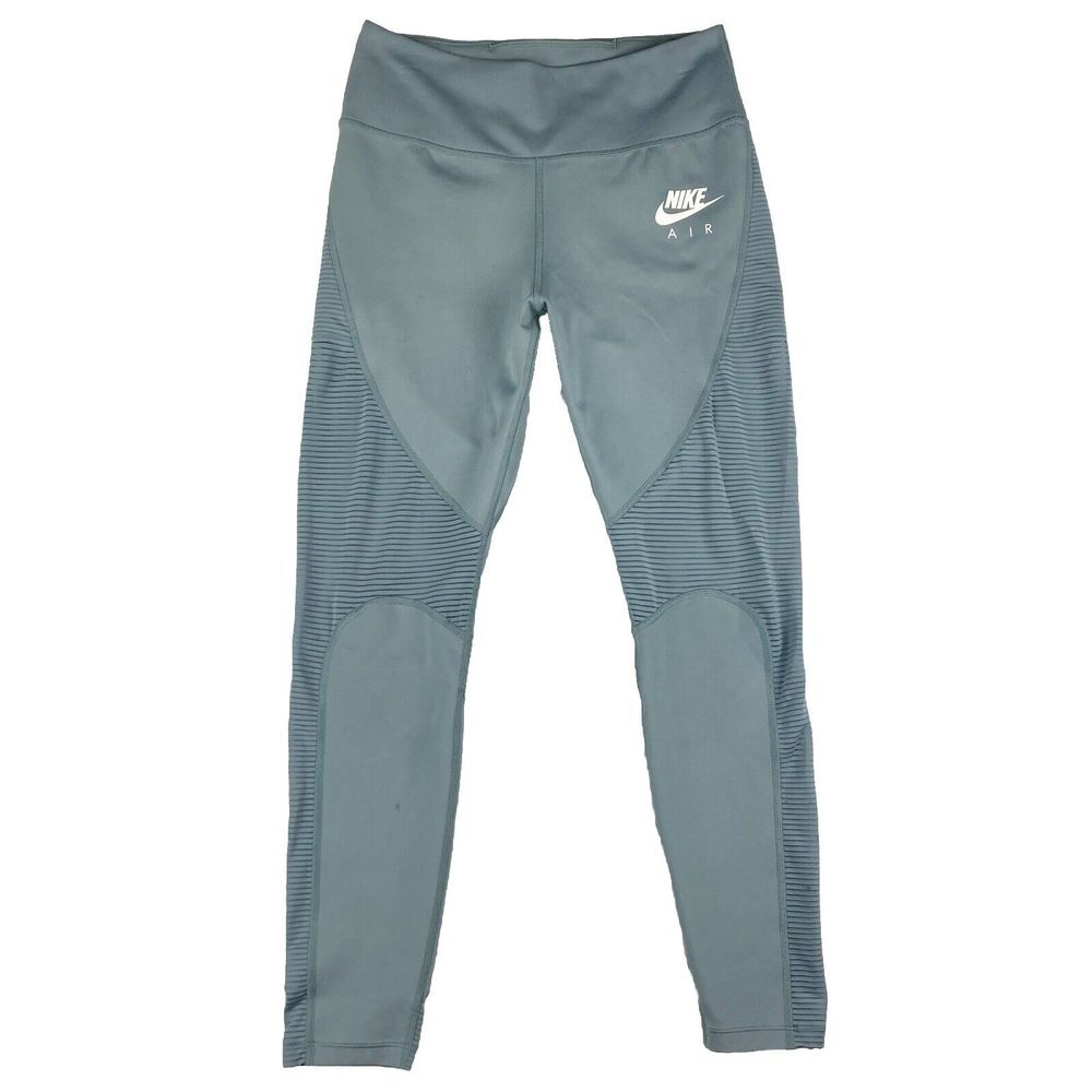 Nike Dri-Fit Running Tights Light Gray/Dark Gray Striped On Sides Women's‎ M